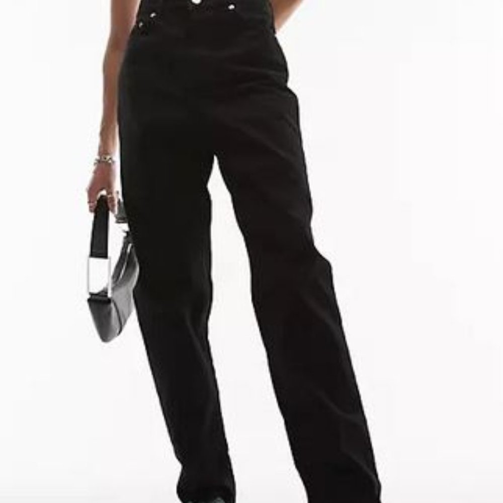 Topshop mom jeans in black W30 L32